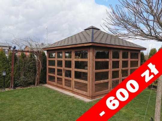 Ogród zimowy,altana przeszklona,drewniana,zimowa,ogrodowa4x4m,4x5m,5x5