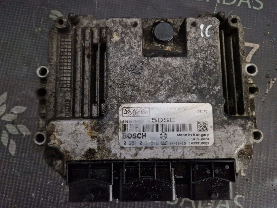Centralina usada BOSCH 0 281 011 612 FORD FIESTA 1.6 TDCI FUSION