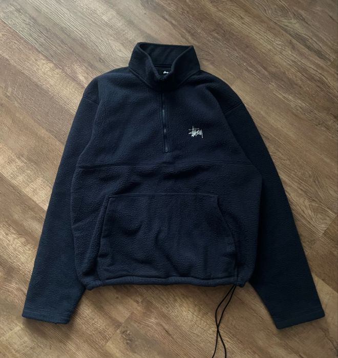 Тедди Шерпа 1/3 zip Stussy x Carhartt