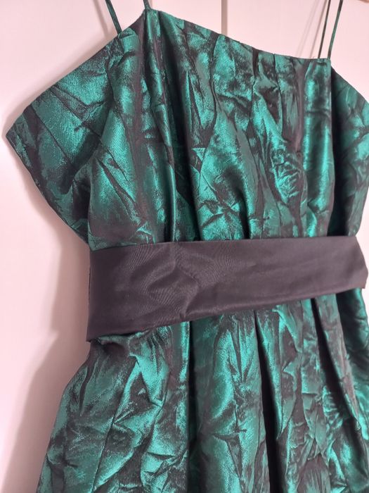 Vestido verde metalizado
