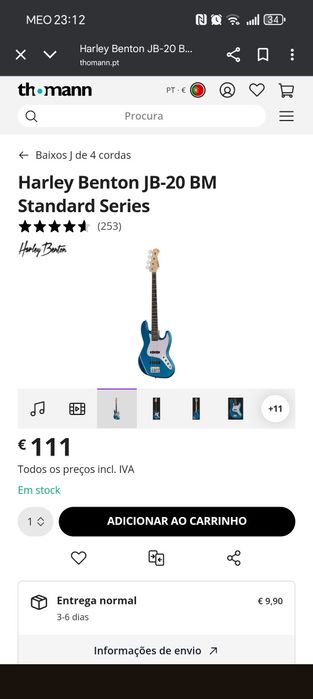 Baixo 4 cordas + pedal