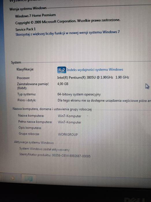 Laptop Dell Inspiron w stanie idealnym