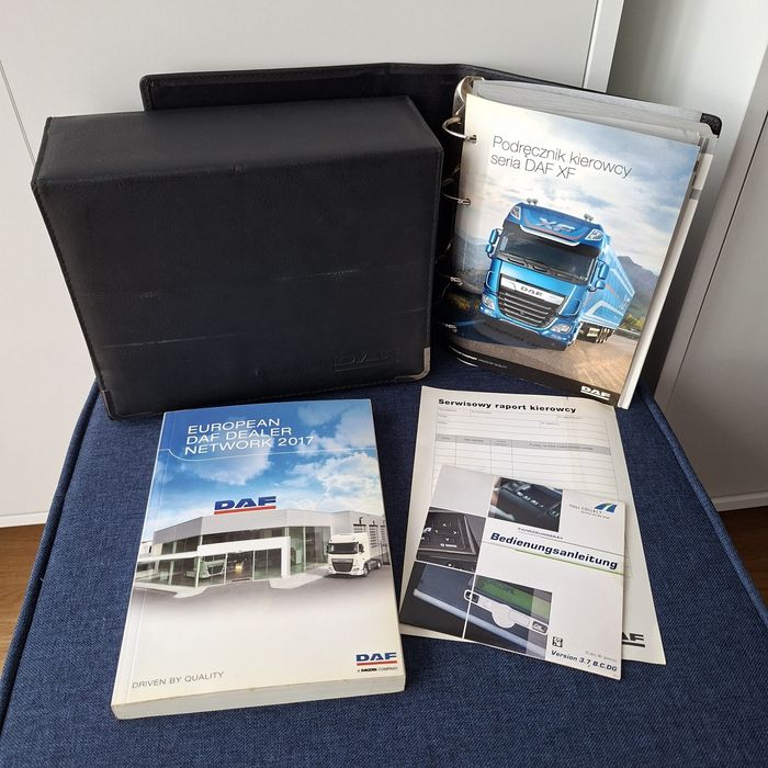 Instrukcja obsługi / podręcznik kierowcy + etui DAF XF 2016