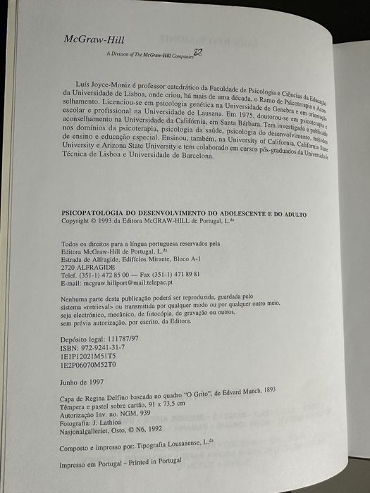 Psicopatologia do desenvolvimento do adolescente e do adulto