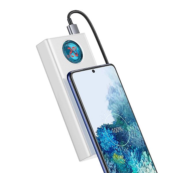 Baseus Amblight powerbank 65W 30000mAh Overseas Edition biały (PPLG)