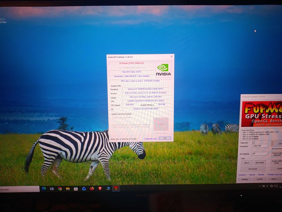 Laptop 15,6" Acer Aspire 5750G i5 4GB RAM