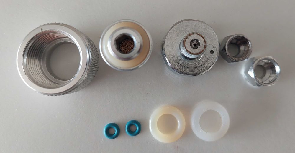 Aquário peças Novas para redutor de co2, manômetro, oring, porca