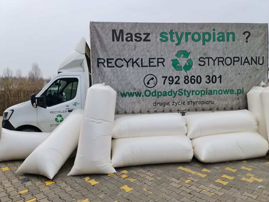 Granulat styropianowy regranulat styropianu styrobeton wylewki ŁÓDŹ