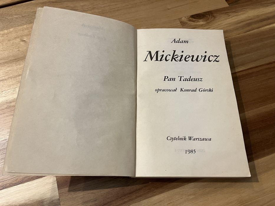 Pan Tadeusz Adam Mickiewicz