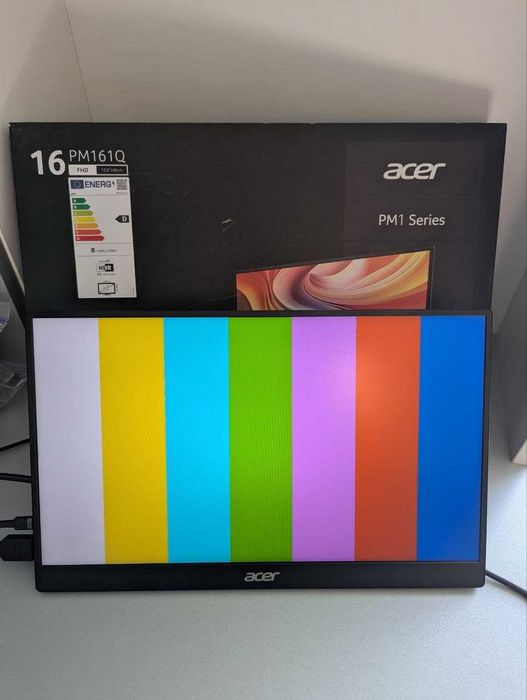 Портативний Монітор Acer 15.6" PM161QB1bmiuux (UM.ZP1EE.101) Black / IPS / 60 Гц