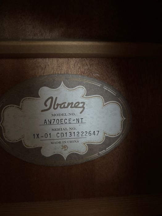 Gitara elektroakustyczna ibanez aw70ece nt