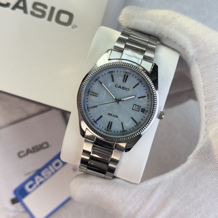 Годинник Casio MTP-1302 steel blue pattern з Упакуванням