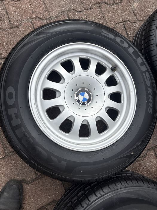 Felgi kola BMW 5x120 15 cali opony super stan piasta 74