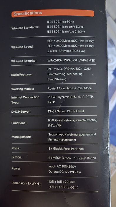 Wifi mesh tenda mx21 pro