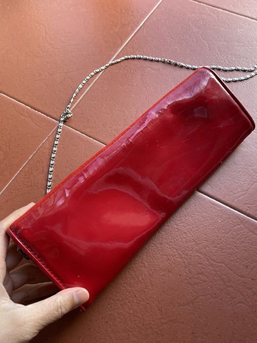 Aldo Red Velvet Clutch