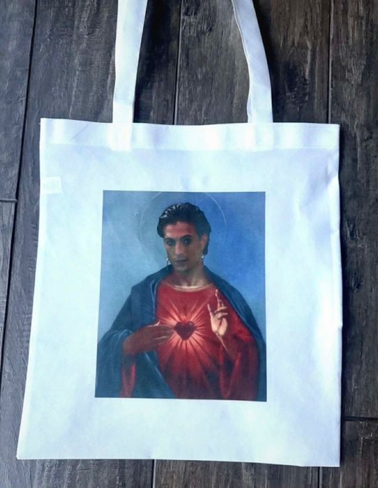 Torebka torba tote bag materiał non woven wymiary 36x40 cm Maneskin