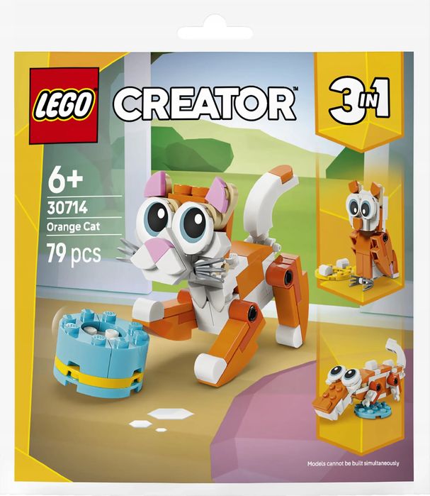Lego Creator 3 W 1 Rudy Kot 30714. Nowy Produkt