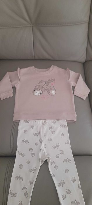 rozm. 74 H&M komplet dla dziewczynki bluza + legginsy komplet H&M 74