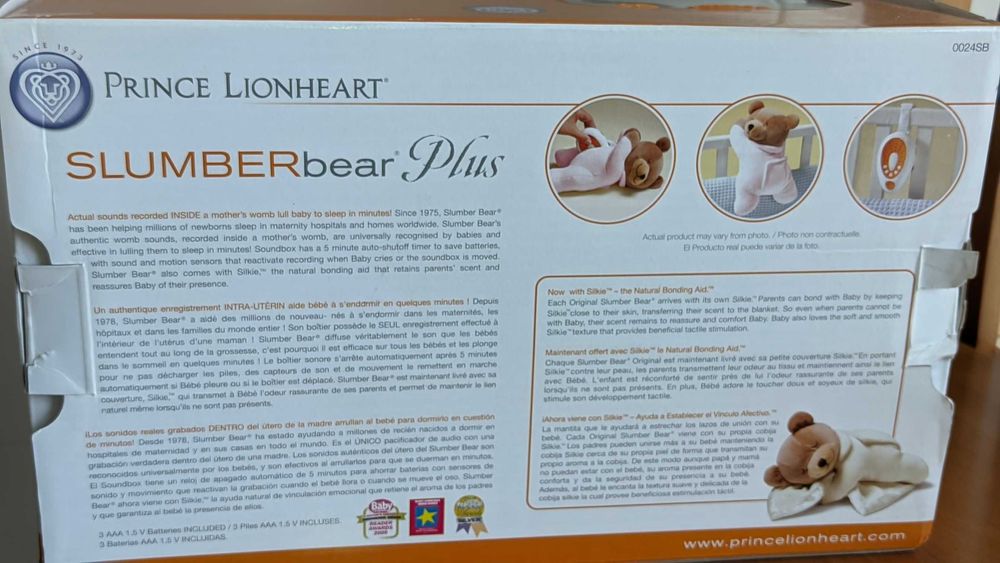 Prince Lionheart, Ursinho, sons útero materno, como novo.