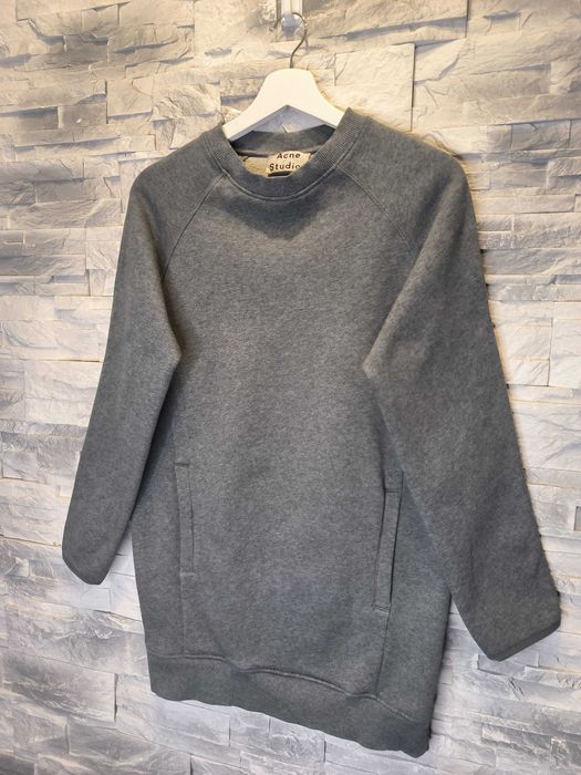 Sukienka Acne Studios Fiera FL Szara Damska Długa Bluza