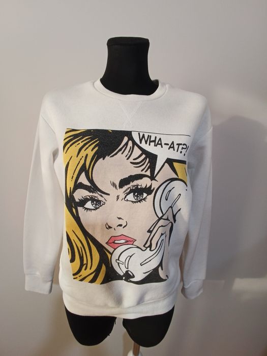 Biała bluza dresowa firmy Primark używana rozmiar 32/34