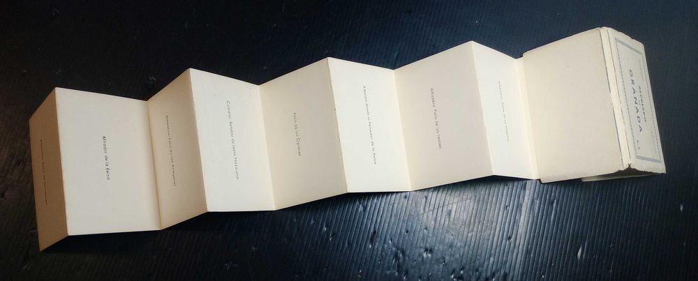 Caderneta livreto de cartões postais Recuerdo de Granada Espanha