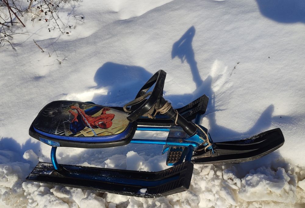 Снігокат санки з рулем