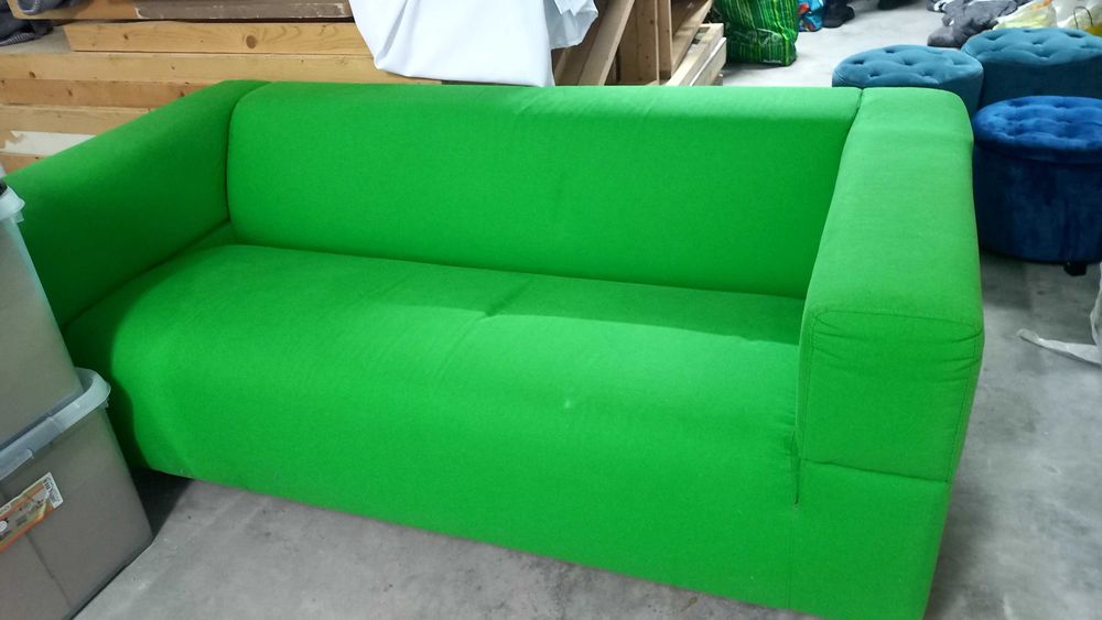 Sofá 3 pessoas verde