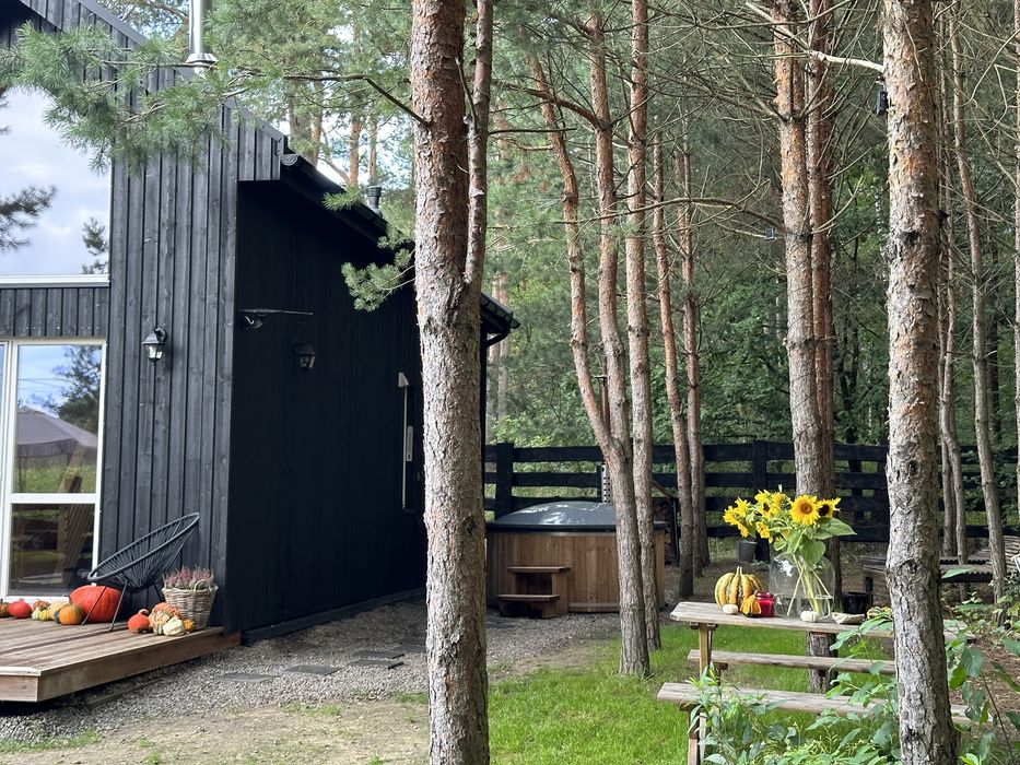Domek wśród boru z balią jacuzzi noclegi k. Bałtów Sandomierz