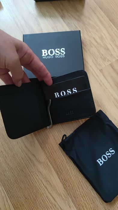 Hugo Boss, чохол для кредиток, оригінал, шкіра
