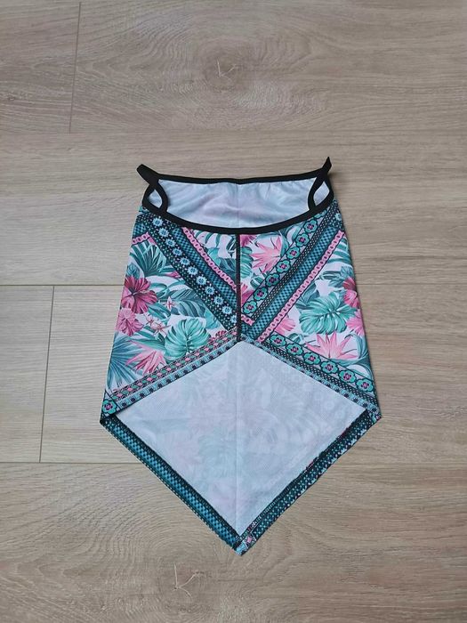 Chusta UV ochrona twarzy szyi karku dekoltu kwiaty 'WeGuard' UNI