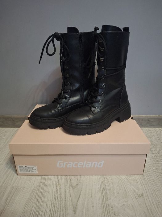 Kozaki / trapery 37, użyte 2x