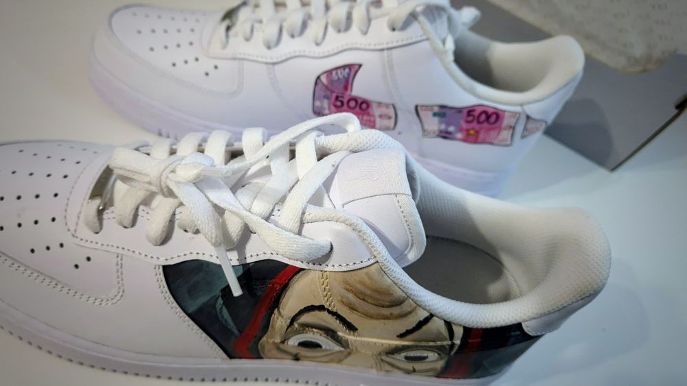 Nike Air Force 1 Custom – La Casa de Papel | Rozmiar 45 | NOWE