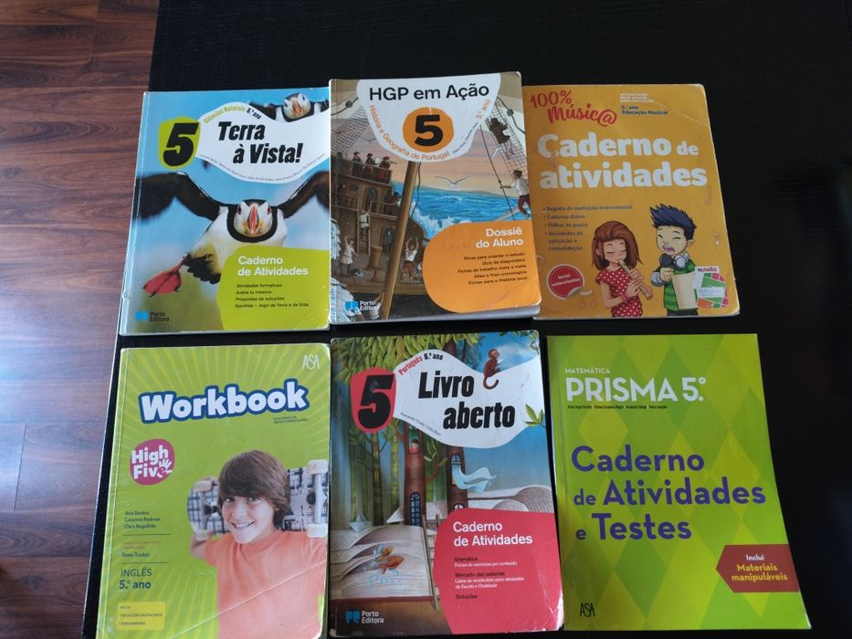 Cadernos de atividades escolares 5°Ano