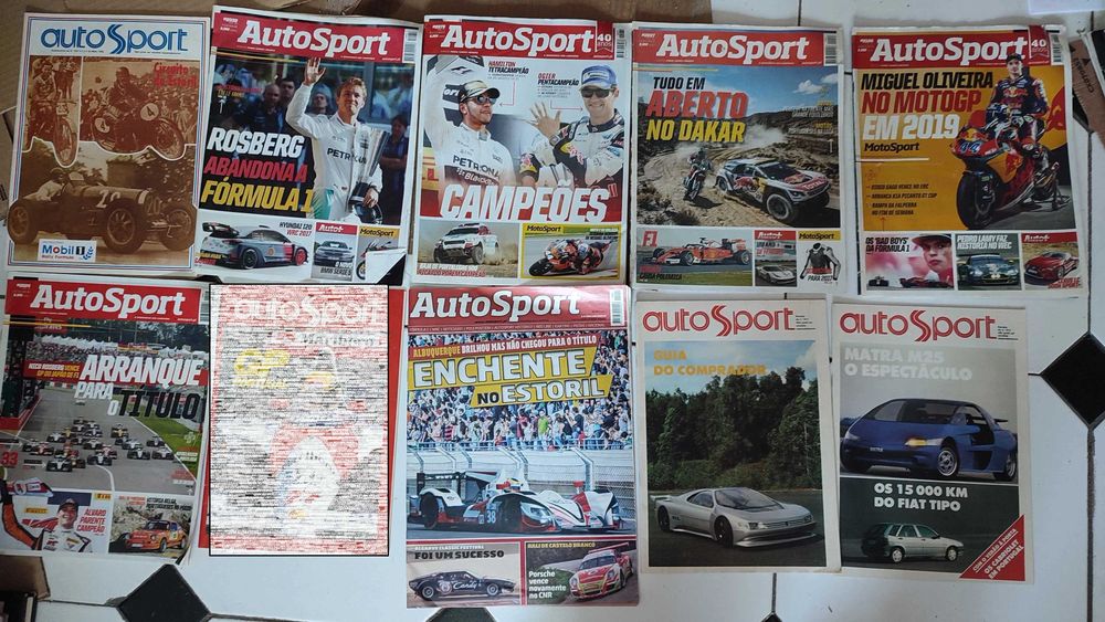 Lote 34 Revistas de Automóveis e Automobilismo