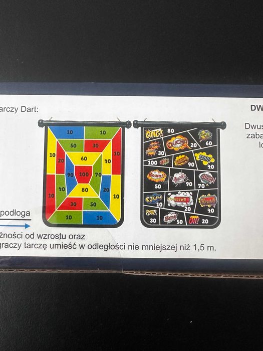 Tarcza do gry w darta dwustronna