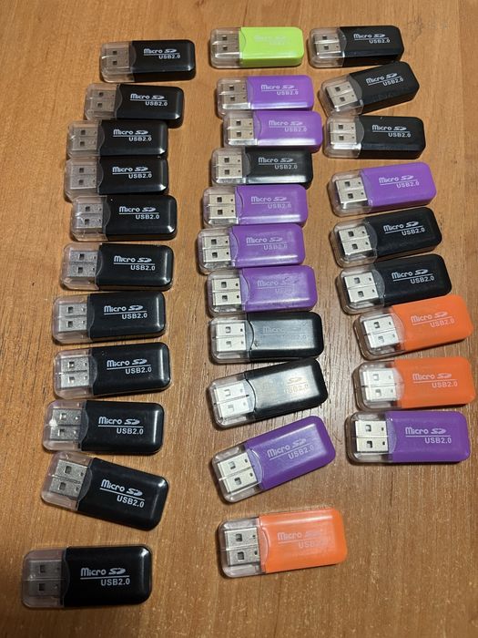 Картридер USB 2.0 адаптер для микро SD карт