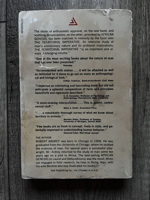 The Territorial Imperative Robert Ardrey