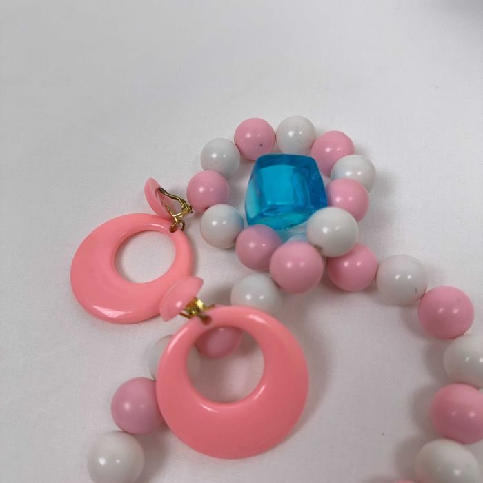 Conjunto de Acessórios Y2K Óculos de Sol Rosa