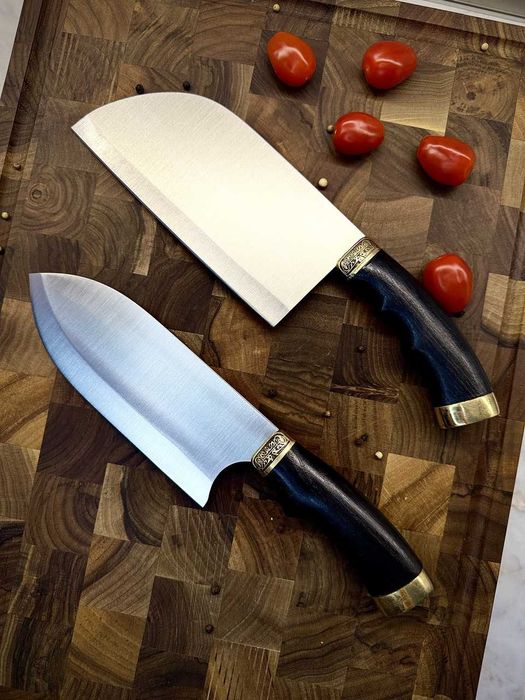 Набір кухонних тяпок KN188 сталь 65Х13 Комплект тяпок кухонных