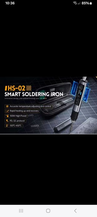 FNIRSI HS-02A паяльник