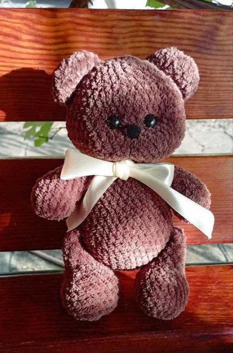 Плюшевый Вязаный Мишка, Игрушка Медведь