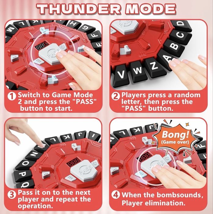 Настільна гра алфавіт англійською з таймером і двома режимами, Тік Так