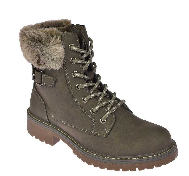 Botki damskie ocieplane glany na zamek trapery B-3-1344 szare rozm. 37