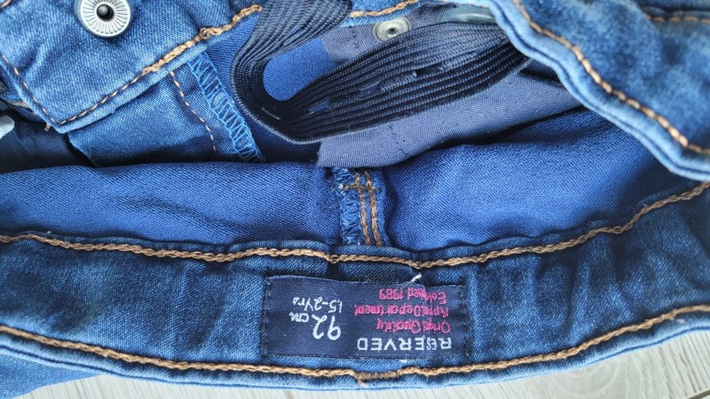 Spodnie jeansowe dziewczynka r.92