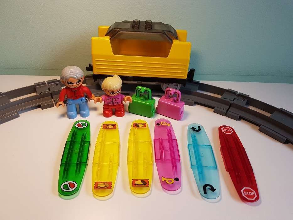 Lego Duplo Pociąg Kolejka Tory Wagon Inteligentny na Baterie 3327 TOP!