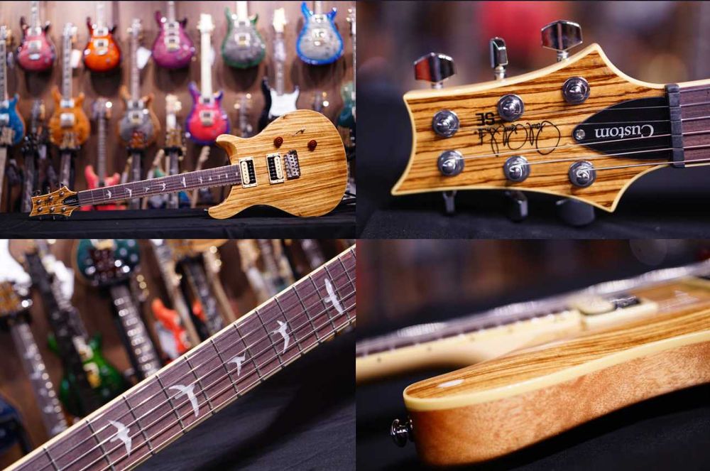 Raridade PRS SE Custom 24 Zebrawood (2017) - Edição Limitada (NOVA)