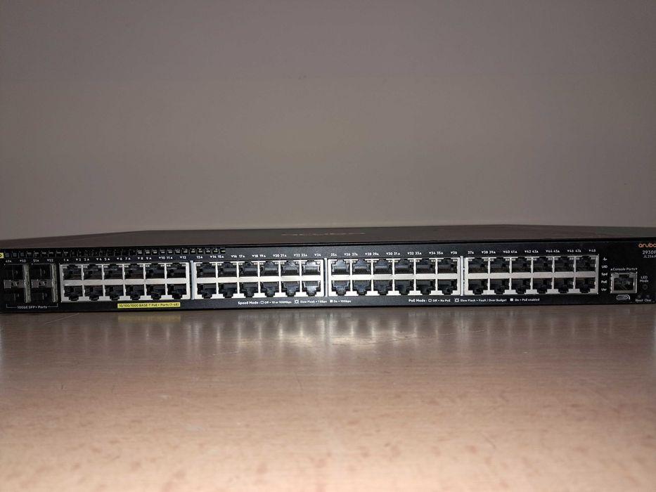Комутатор HPE Aruba 2930F 48G-PoE+ 4x10G SFP+ L3 Switch JL256A