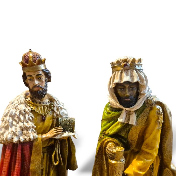 Presépio 10 peças em marfinite pintado a óleo ENVIO GRATUITO