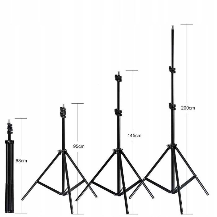 Zestaw Lamp Studyjnych 2x Softbox 50x70 LED Statywy Fotografia NOWE